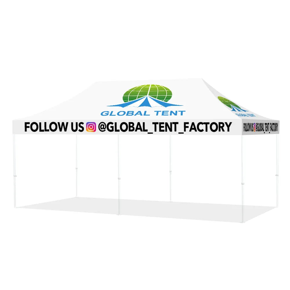 Printed Perfection: Custom Advertising Canopy Tent with Top & Walls