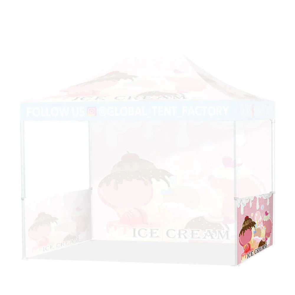 Printed Perfection: Custom Advertising Canopy Tent with Top & Walls