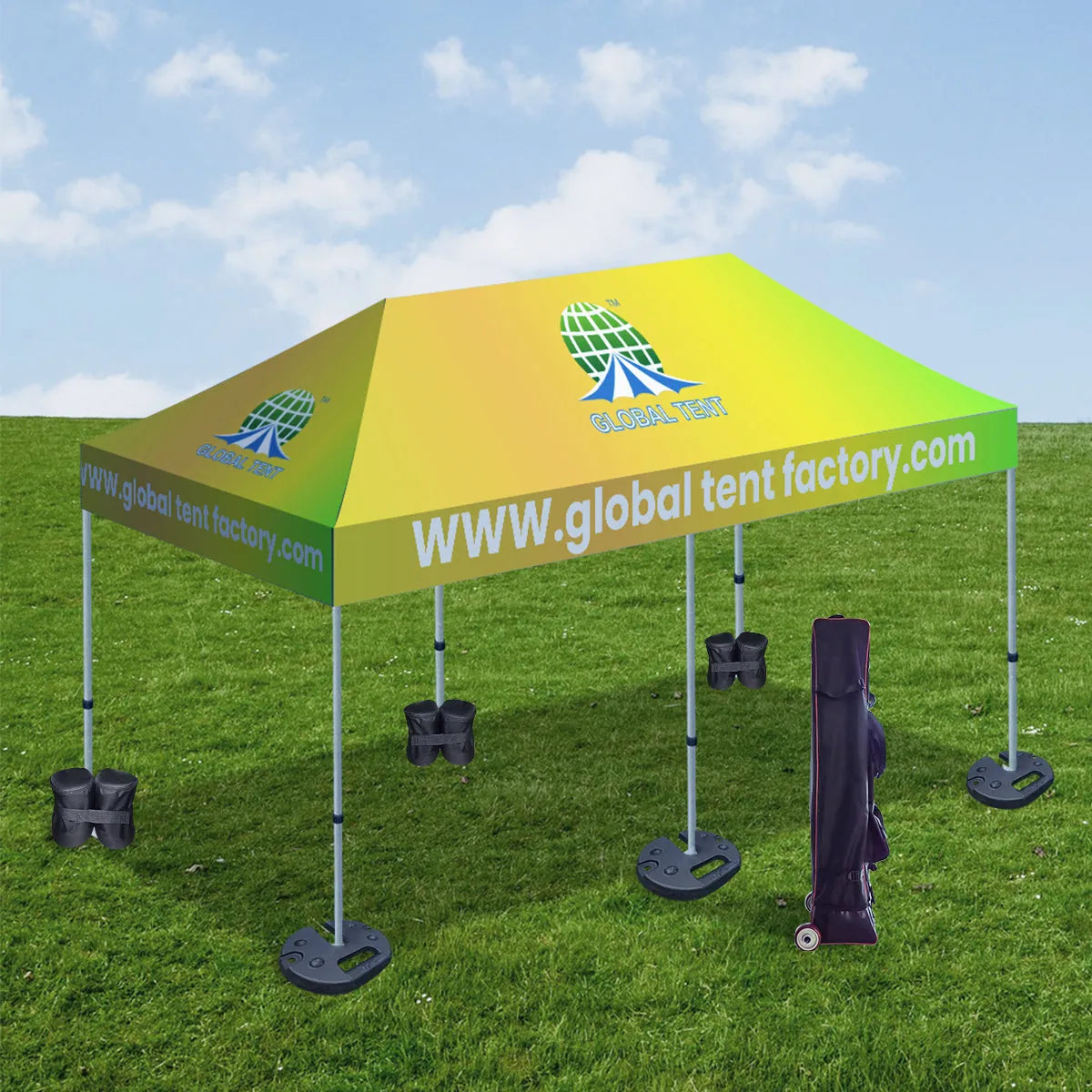 Ensure the stability of your trade show setup with the Trade Show Tent Frame Weight Plate – a reliable and easy-to-install accessory for added support.
