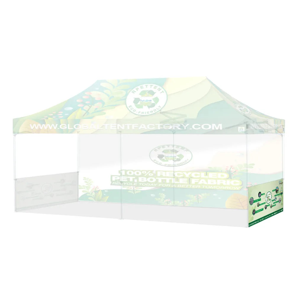 Printed Perfection: Custom RPET Advertising Canopy Tent with TOP & Walls