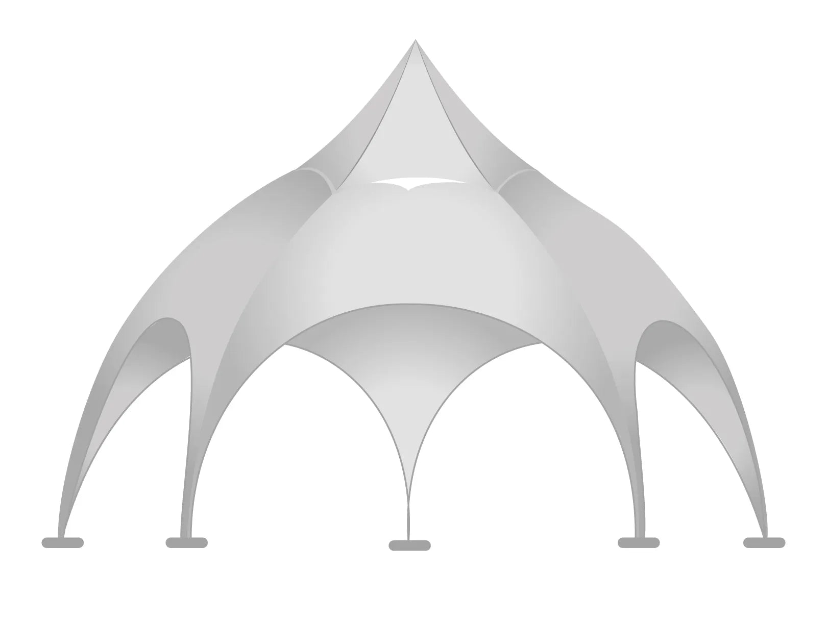 Sustainable Grandeur: 16'x16' RPET Custom Arch Dome Tent