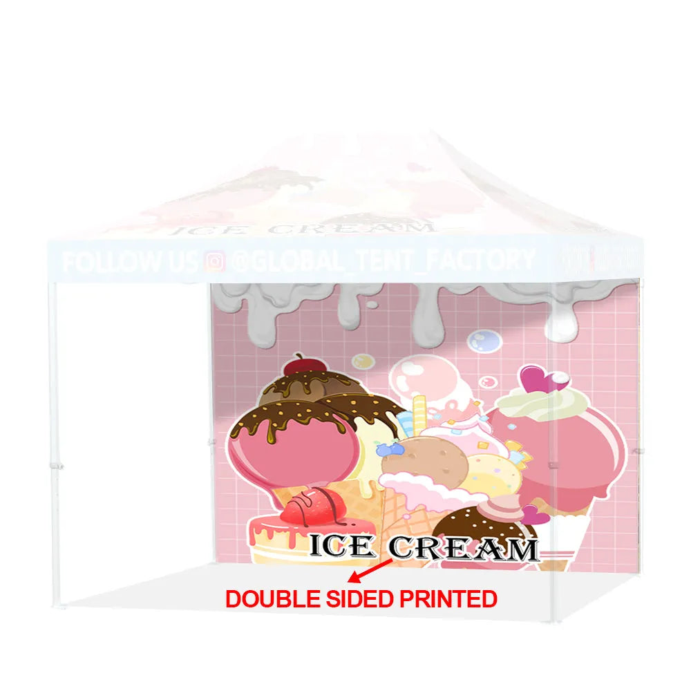 Printed Perfection: Custom Advertising Canopy Tent with Top & Walls