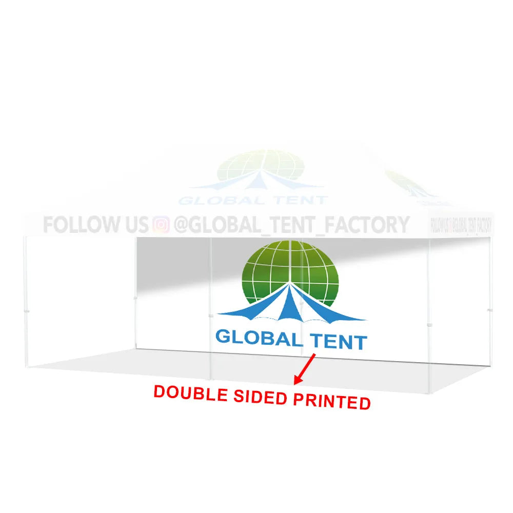 Printed Perfection: Custom Advertising Canopy Tent with Top & Walls