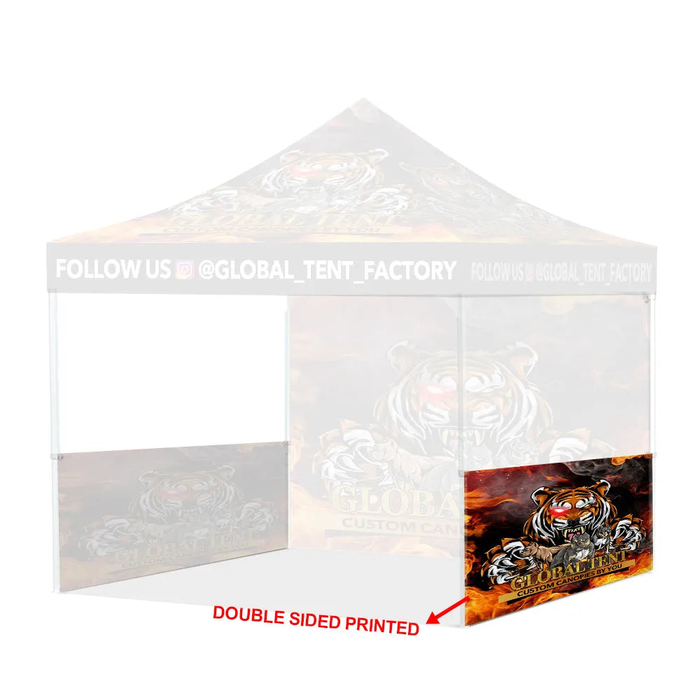 Printed Perfection: Custom Advertising Canopy Tent with Top & Walls