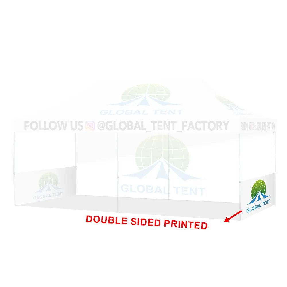 Printed Perfection: Custom Advertising Canopy Tent with Top & Walls