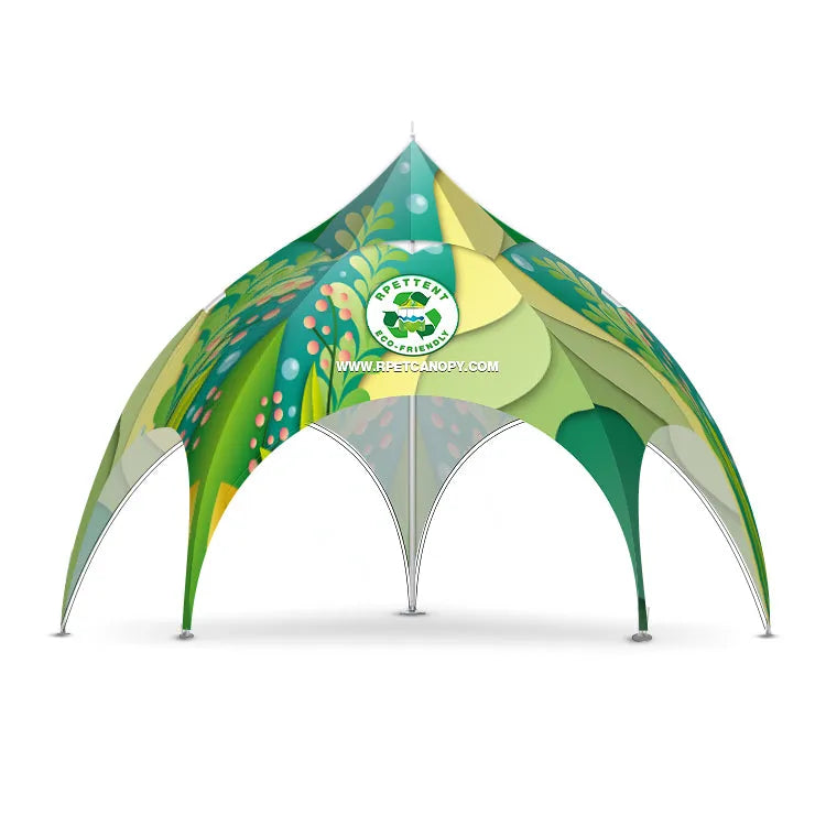 Discover our 20'x20' RPET Custom Arch Dome Tent – a green oasis for sustainable events. Crafted from recycled materials, easy setup, and customizable branding. Elevate your gatherings with eco-conscious style.