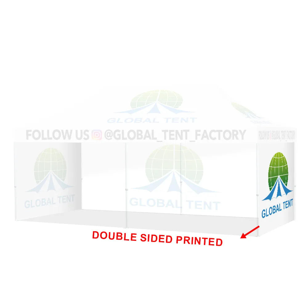 Printed Perfection: Custom Advertising Canopy Tent with Top & Walls
