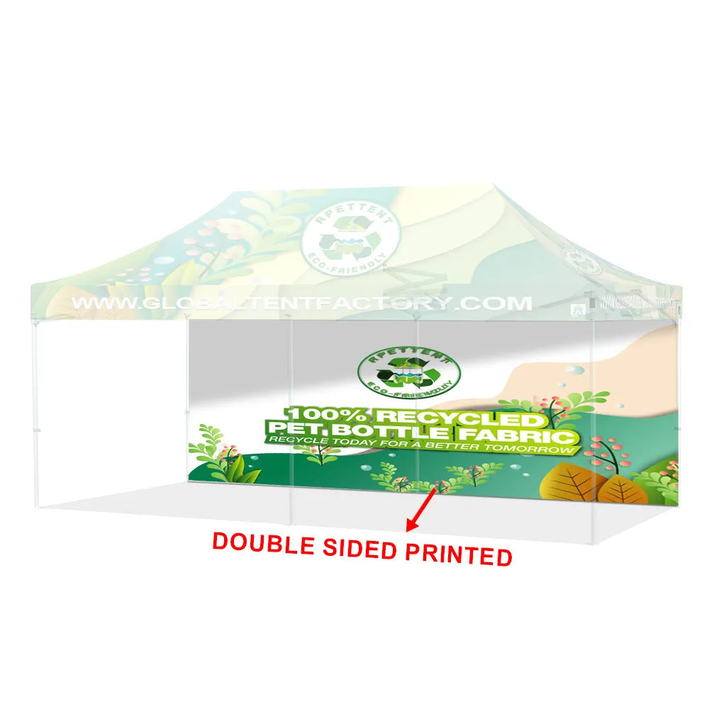 Printed Perfection: Custom RPET Advertising Canopy Tent with TOP & Walls