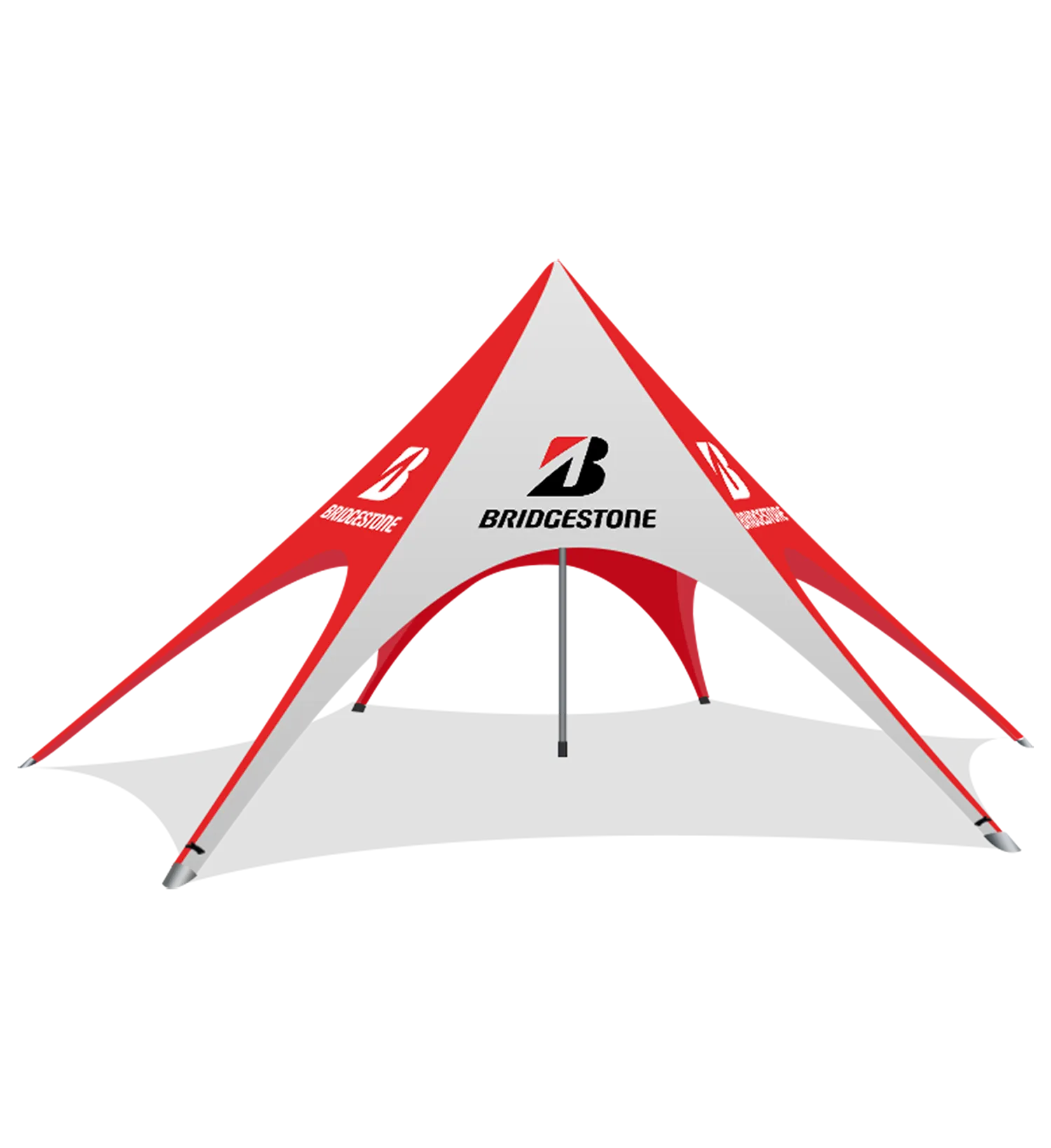 Starry Elegance: Custom RPET Single Peak Star Tent