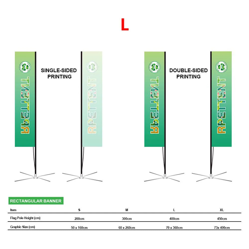 Vibrant Branding: Custom RPET Advertising Flags Printing