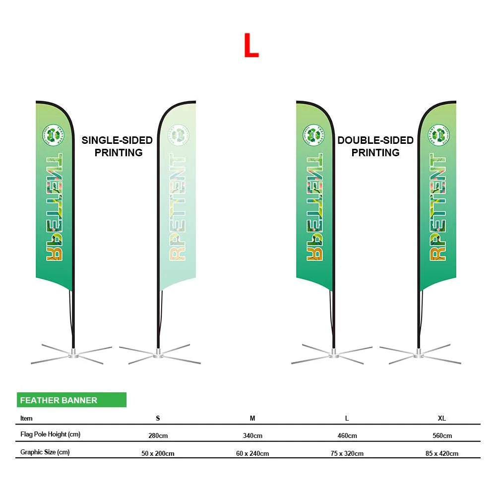 Vibrant Branding: Custom RPET Advertising Flags Printing