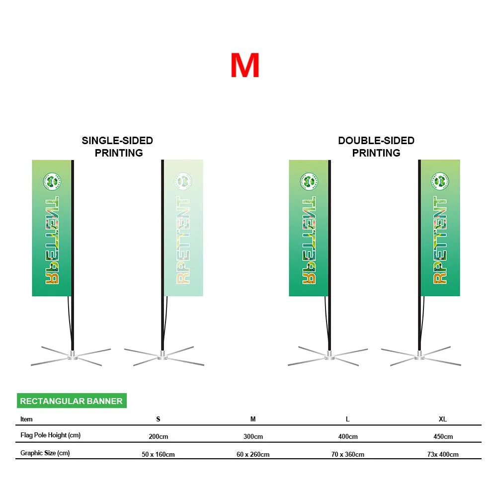 Vibrant Branding: Custom RPET Advertising Flags Printing