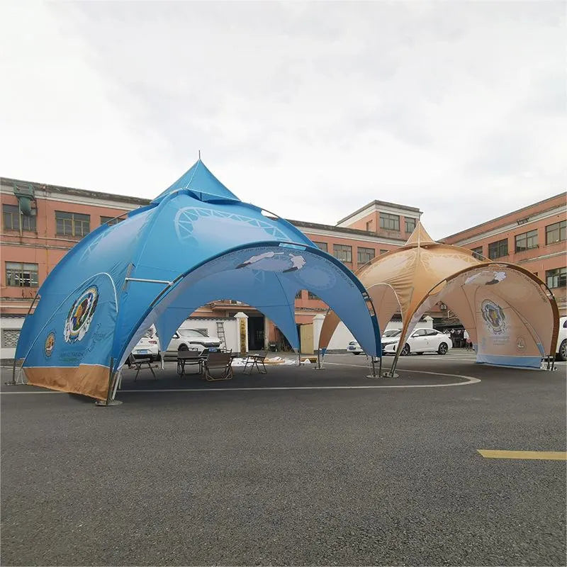 Green Oasis: 20'x20' RPET Custom Arch Dome Tent