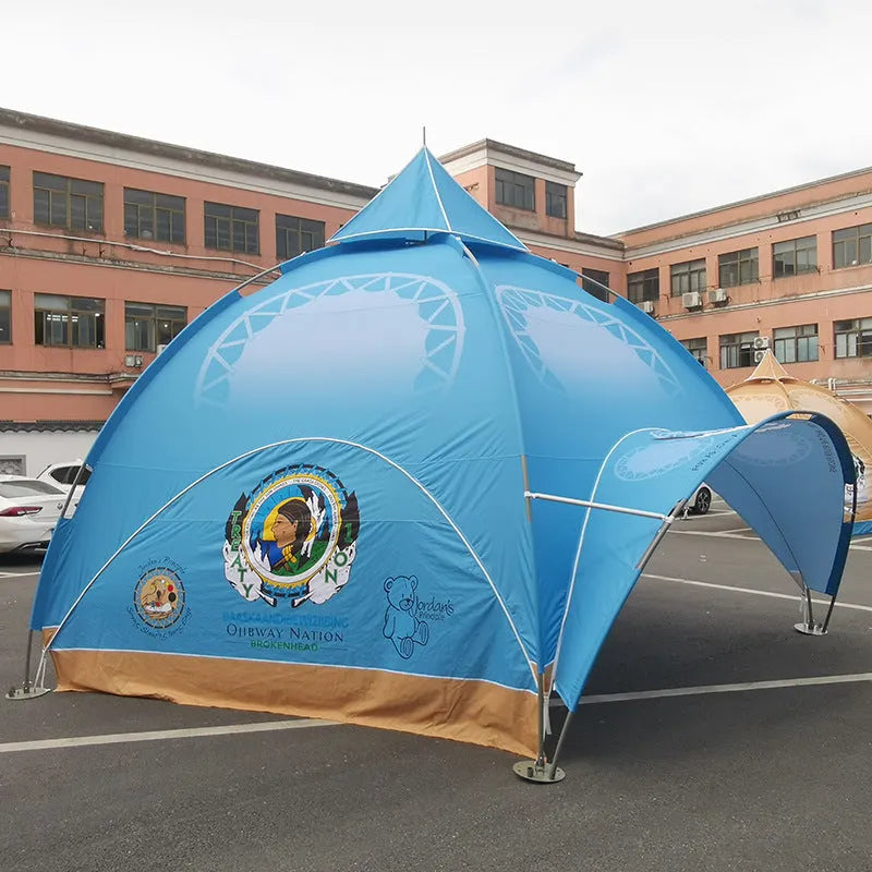 Majestic Centerpiece: 20'x20' Custom Arch Dome Tent