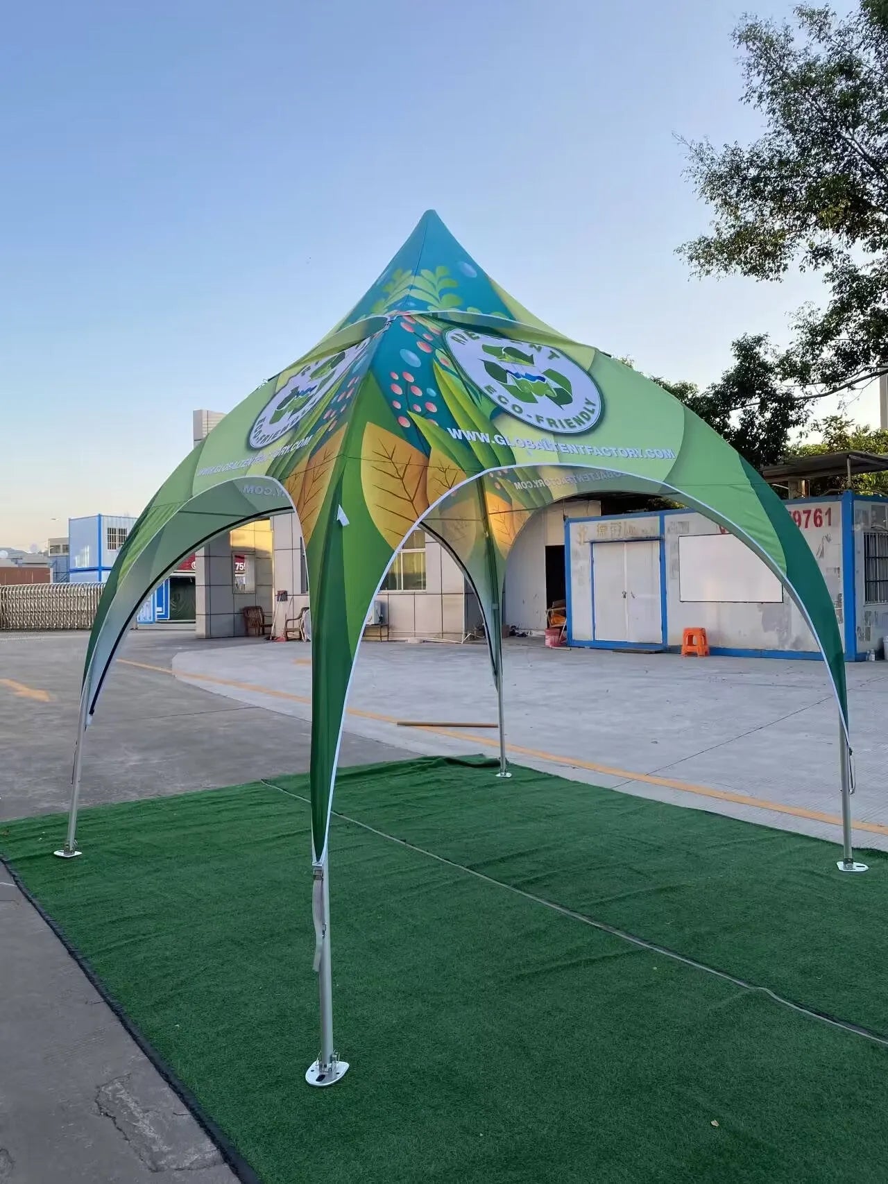 Eco-Friendly Elegance: 10'x10' RPET Custom Arch Dome Tent