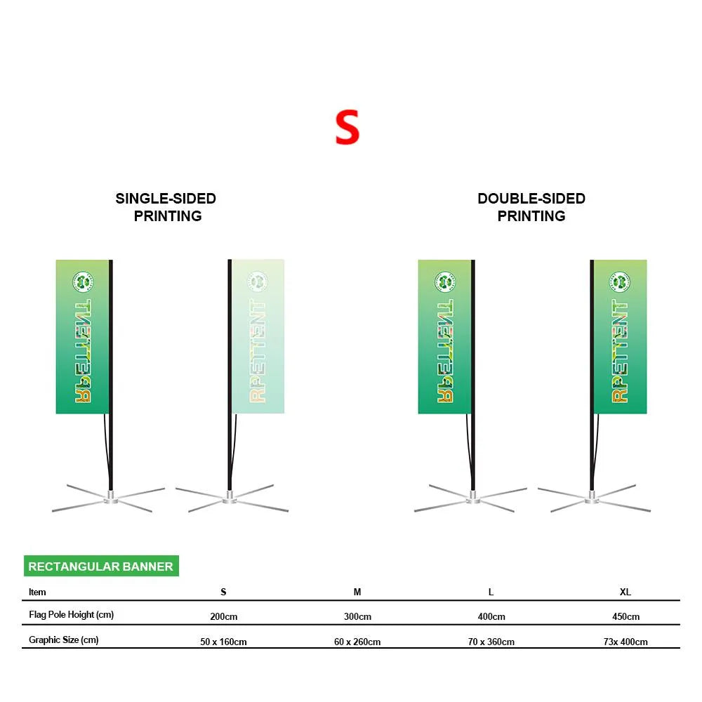 Vibrant Branding: Custom RPET Advertising Flags Printing