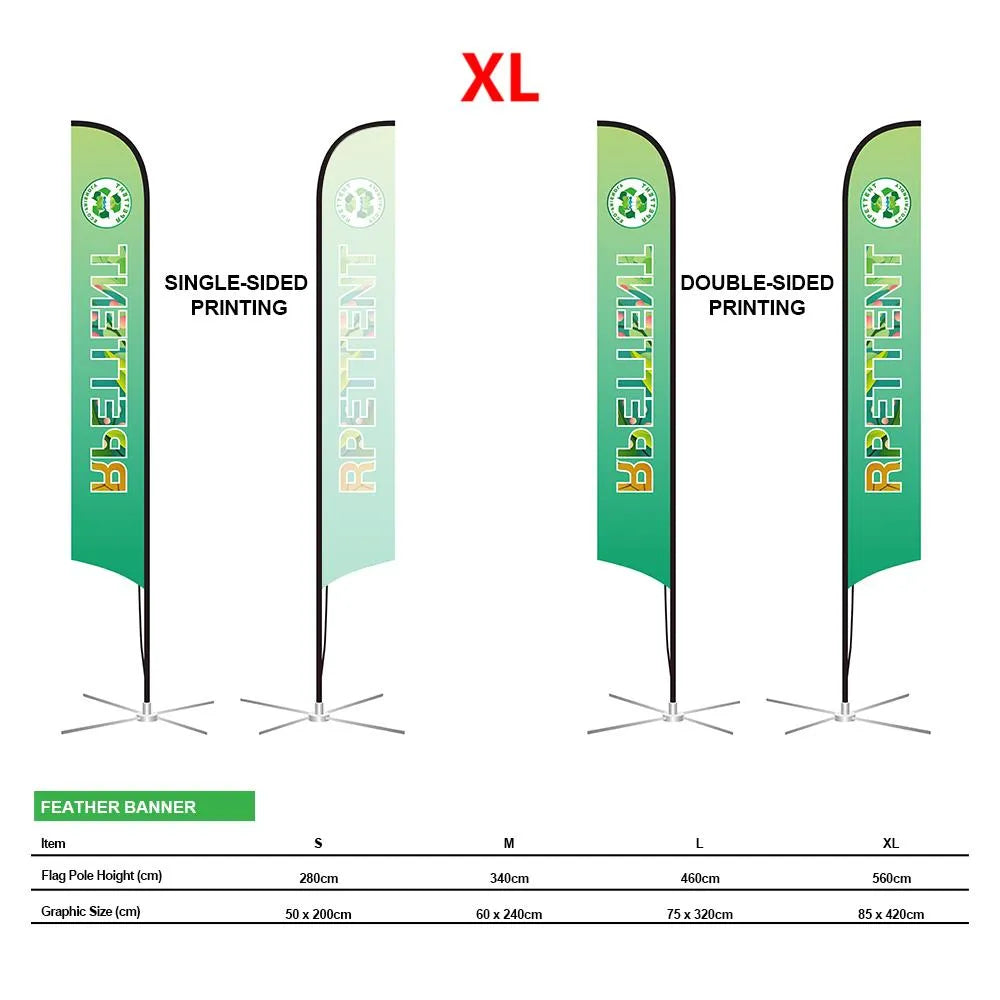 Vibrant Branding: Custom RPET Advertising Flags Printing