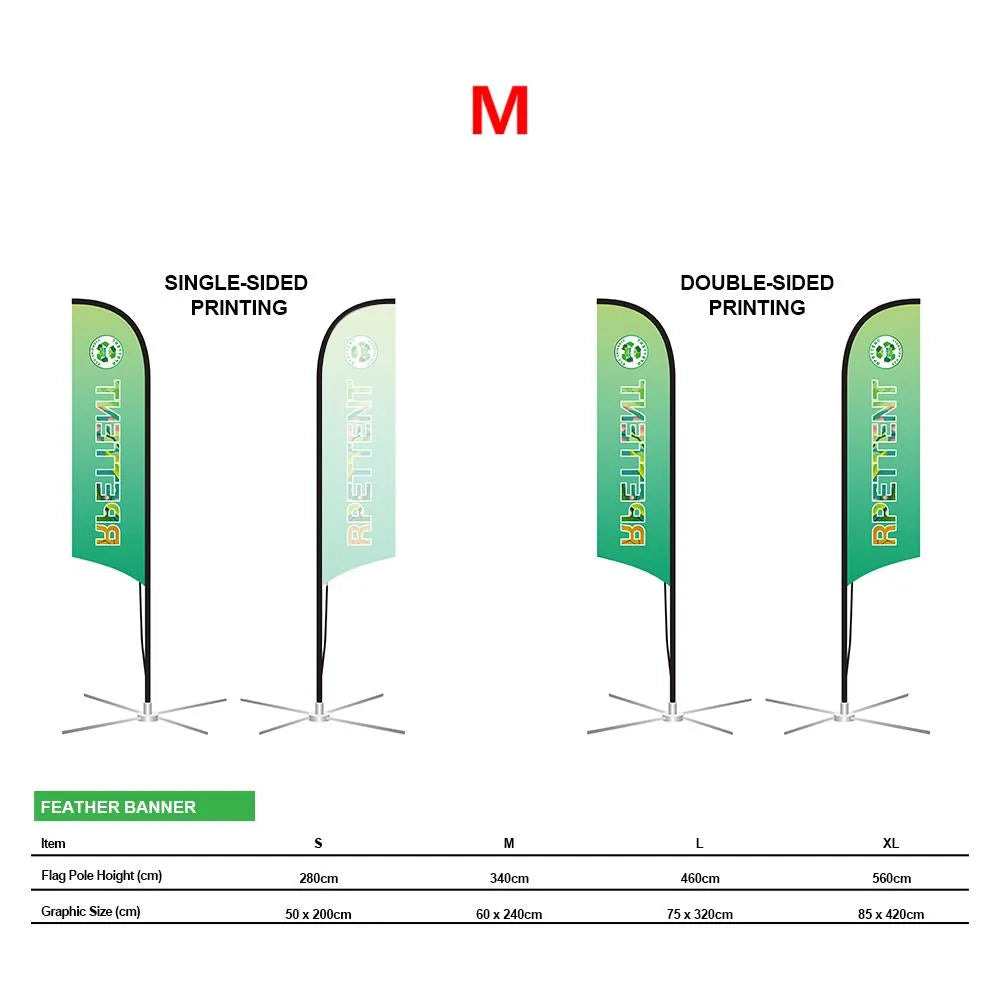 Vibrant Branding: Custom RPET Advertising Flags Printing