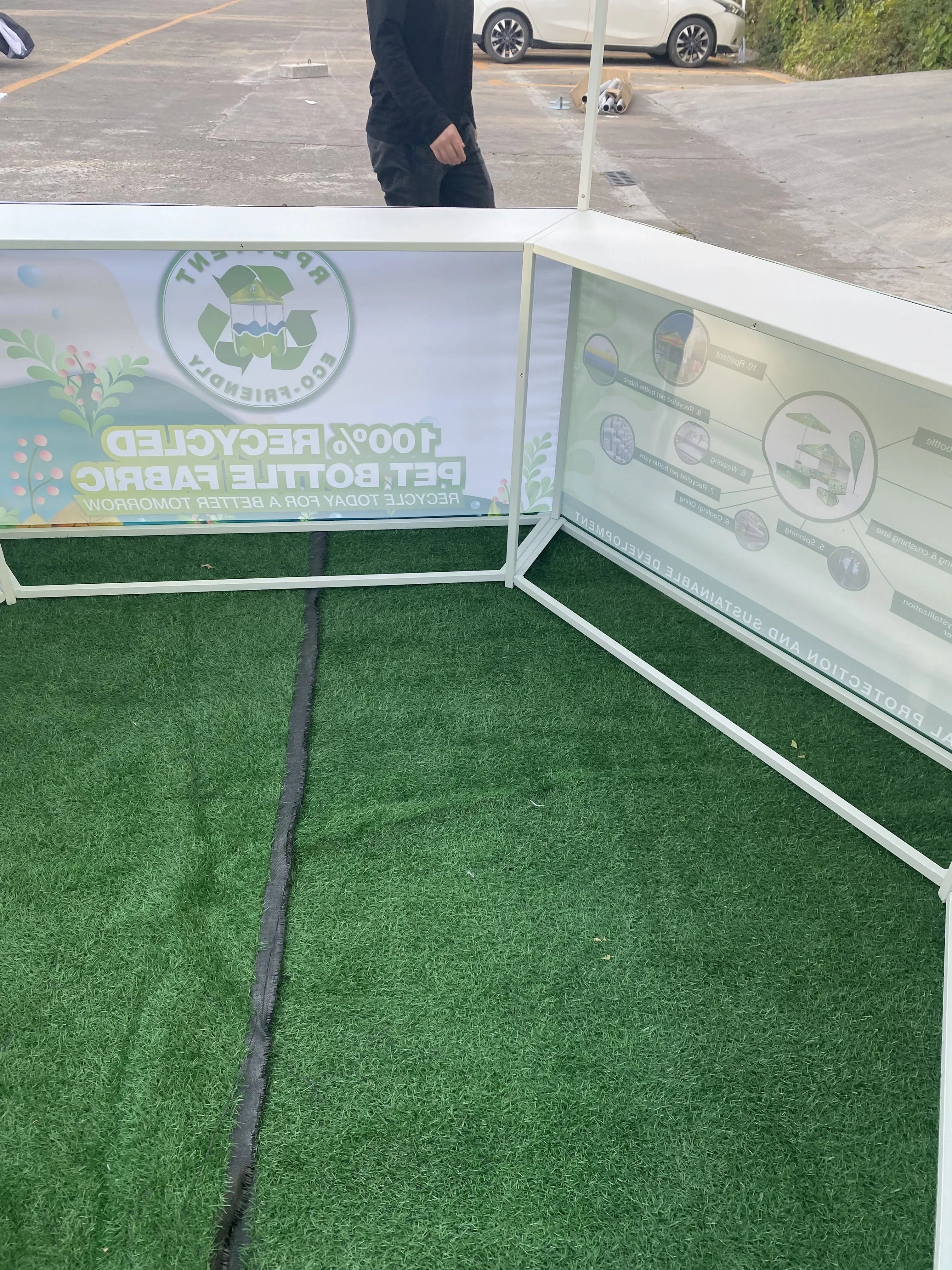 Eco-Friendly Showcase: Custom RPET Kiosk Vendor Tent