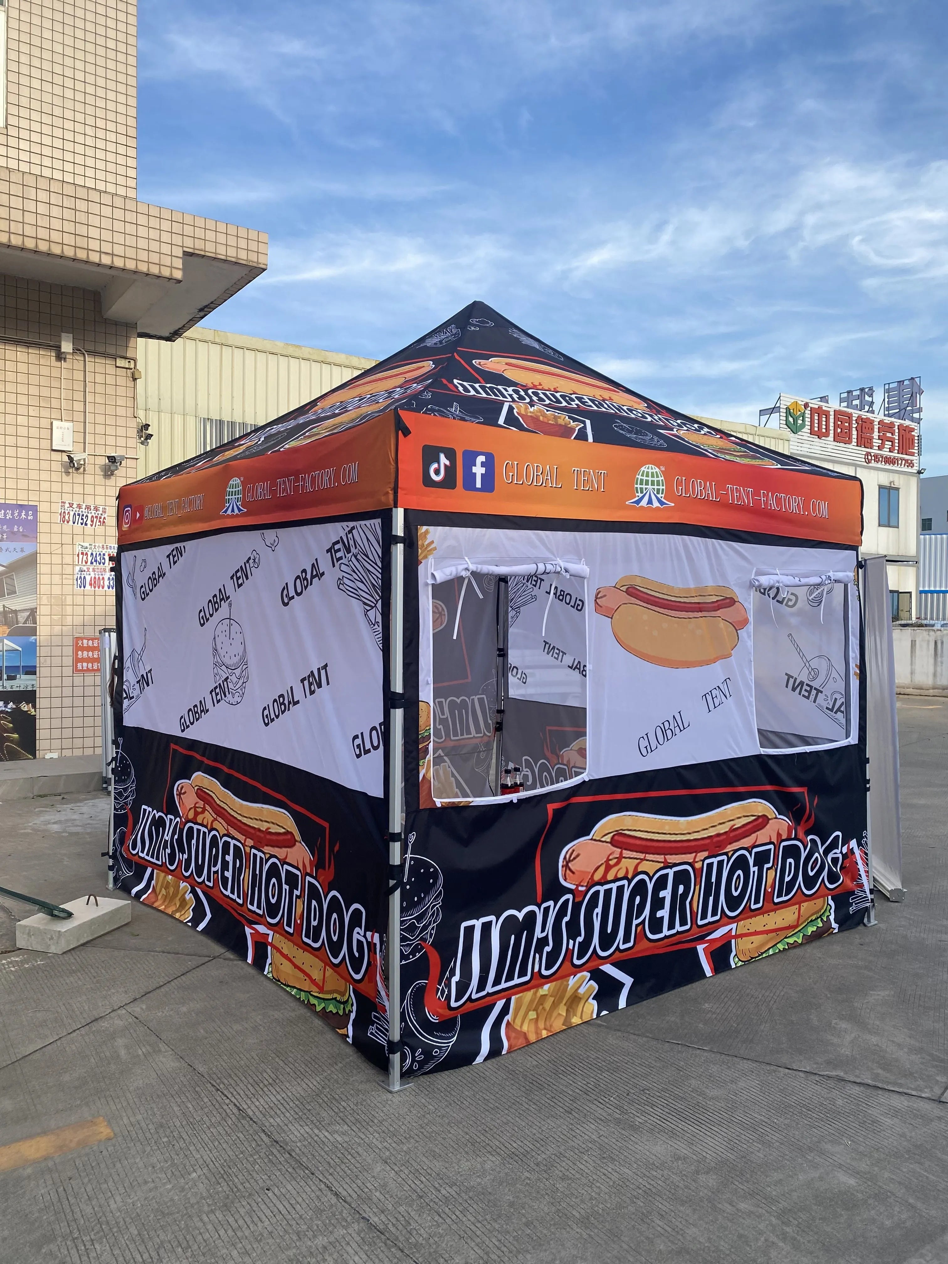 Deliciously Yours: 10'x10' Custom Food Tent