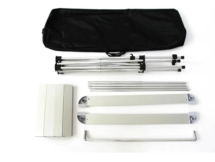 Portable Promotion Hub: Custom Aluminum Folded Counter With Header