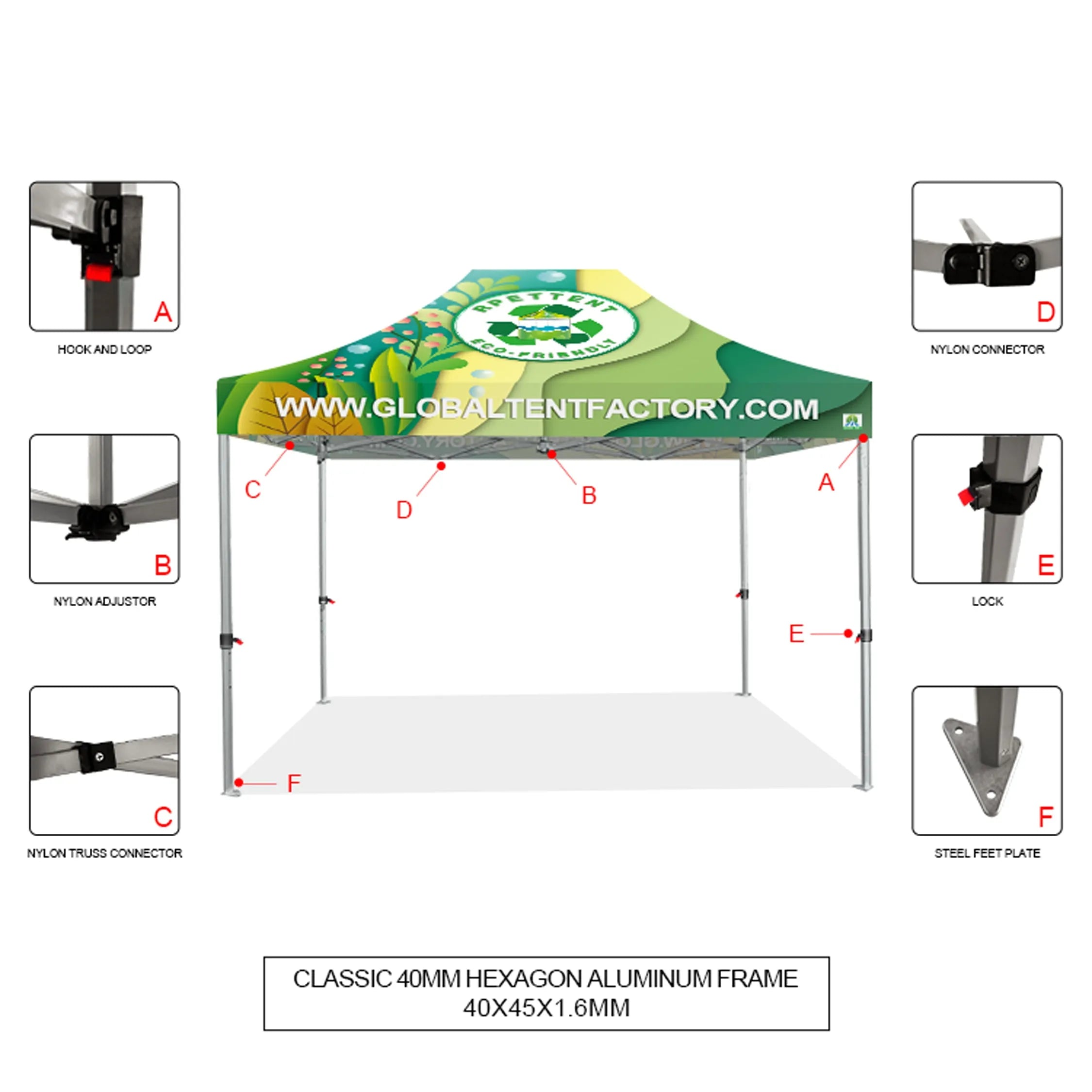 Stand Out: 10'x15' Custom RPET Advertising Canopy Tent
