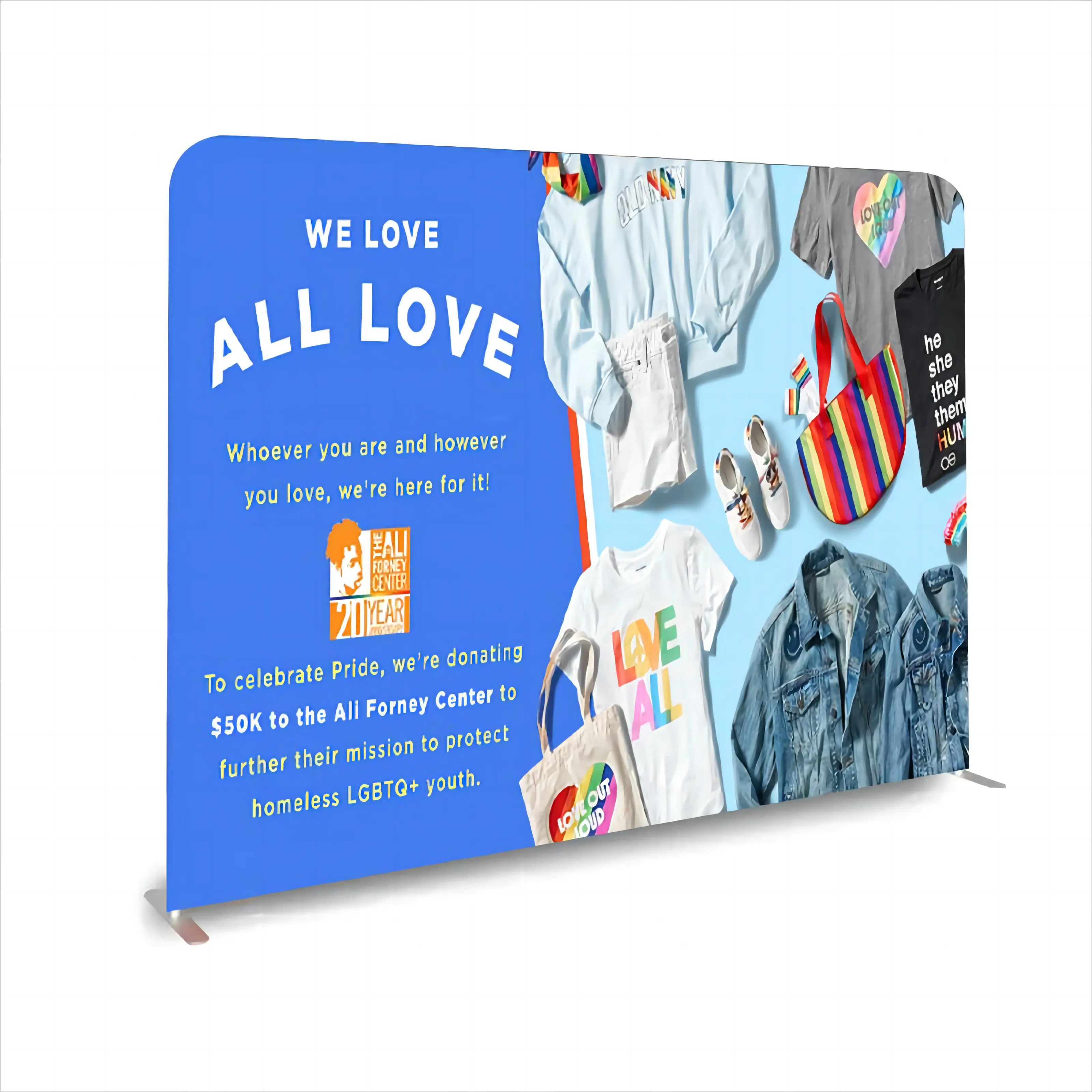 Capture Attention: Custom Straight Fabric Exhibition Backdrop