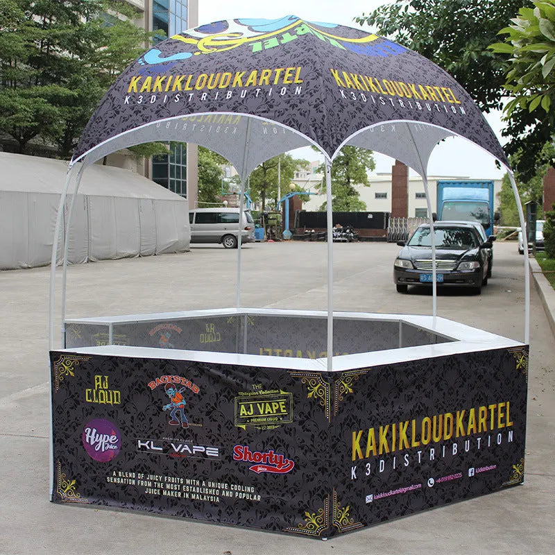 Eco-Chic Marketplace: Custom RPET Kiosk Vendor Tent