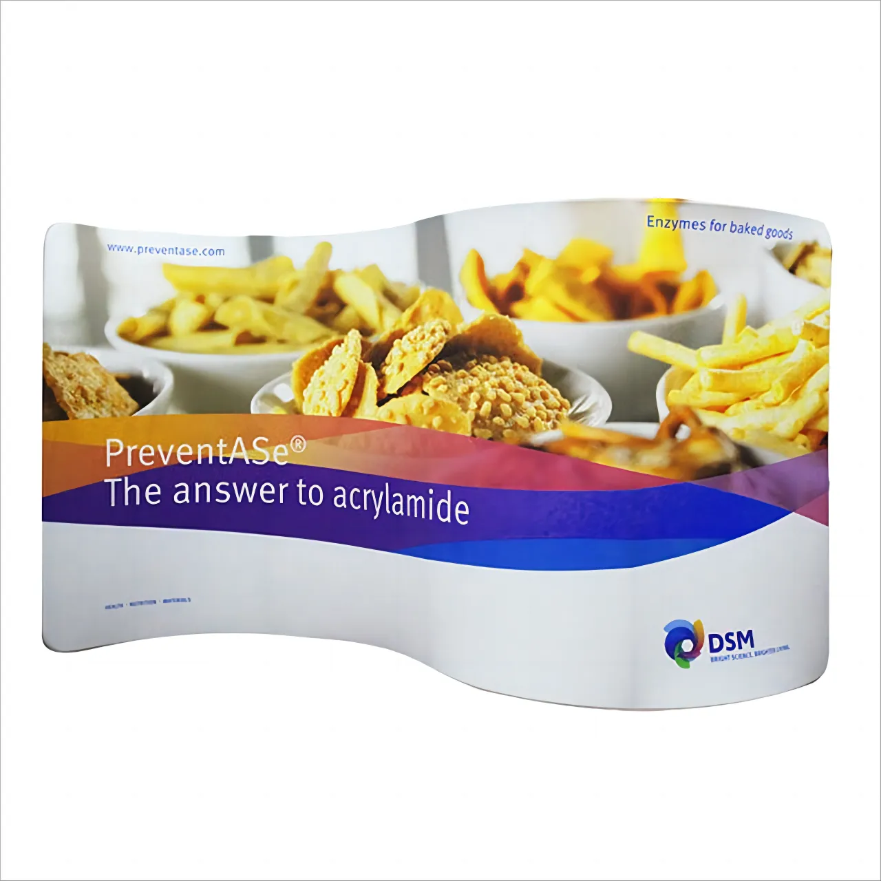 Stand out at events with the Custom S Shape Exhibition Fabric Backdrop – a unique, elegant, and customizable solution for making a statement with your brand.