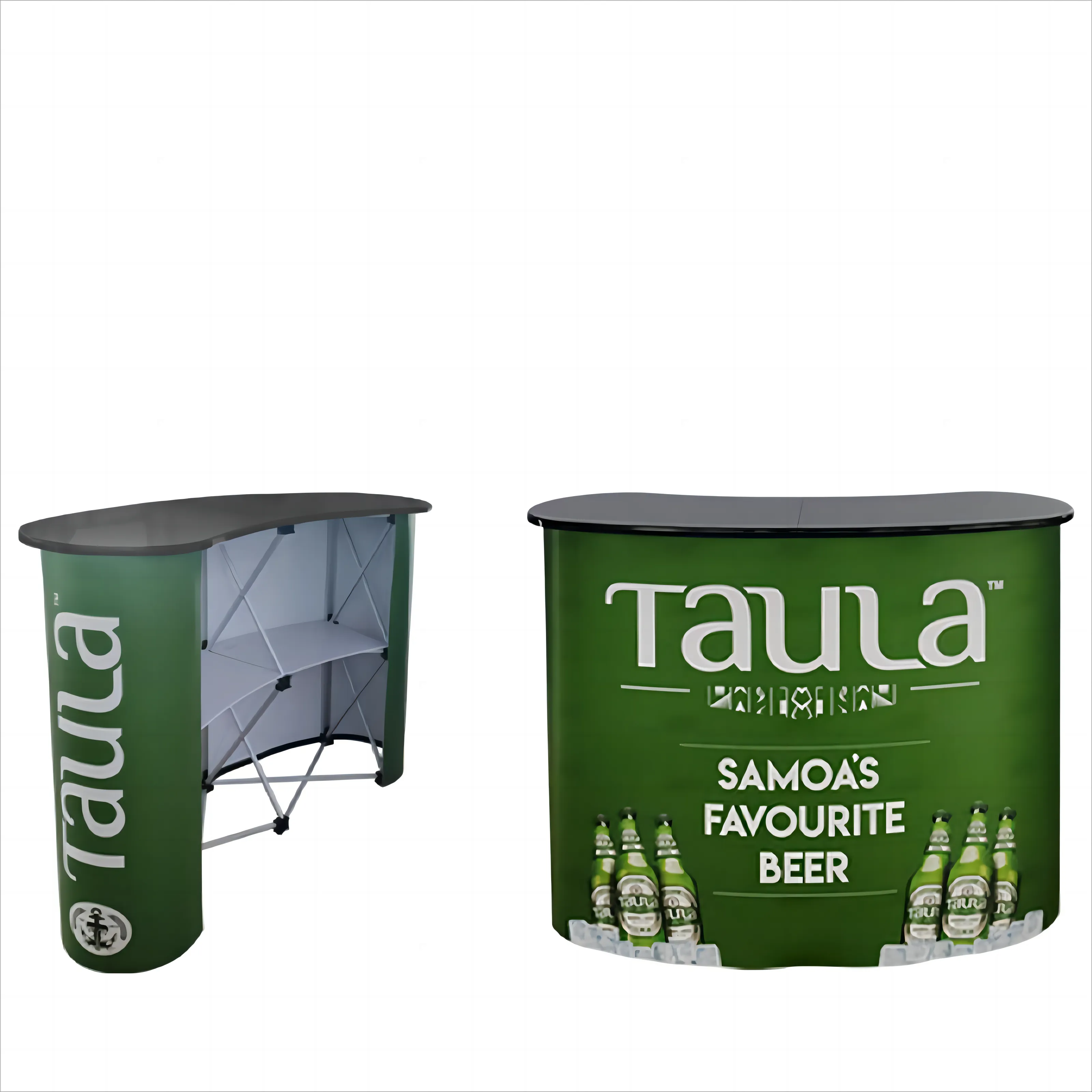 Engage customers on-the-go with the Custom Pop Up Counter – a portable, versatile, and customizable solution for product demonstrations and brand interactions at events and retail spaces.